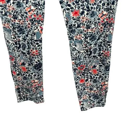 Tory Burch  Emmy Ankle Skinny Jeans Blue Lake Kyoto Floral‎ Print Size 31