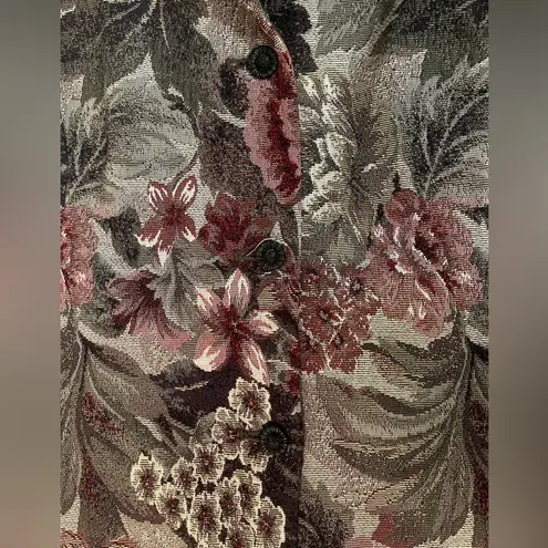 Sag Harbor Vintage Tapestry Floral Blazer Women’s Size 16 Long Sleeve Jacket