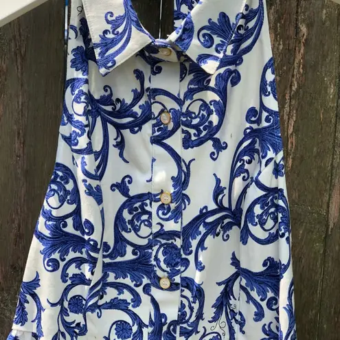 Ark & Co. French toile paisley printed T-back dress