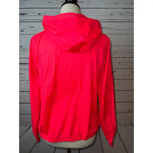 Zyia Active Hoodie Pullover NWT Windbreaker Large Hot Pink Light Jacket Pockets