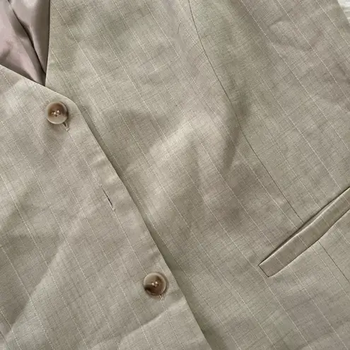 Herring Stones Tan Vest with Button Closure Size Large