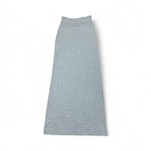 Grey long maxi skirt gray fits small