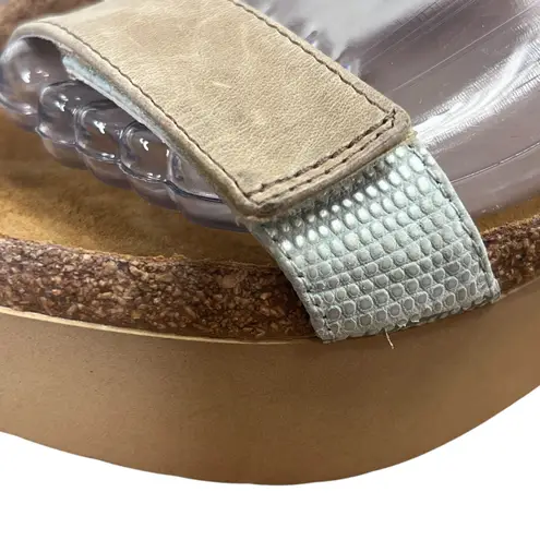 Naot Sandals Earthtone Leather Wedge Platform Sandals Shoe Size 40 L9 US 9