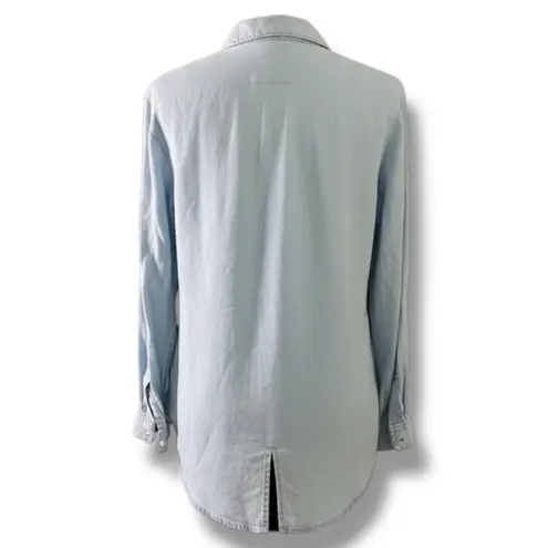 NWOT Thread & Supply Women’s Lightweight Jolie Wash Denim Button Down Top Size L Blue Size L