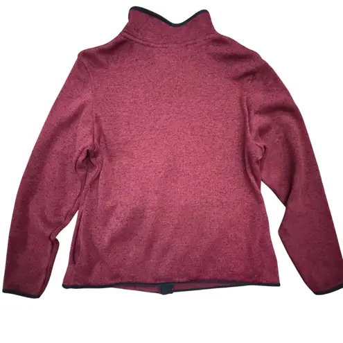 Indiana Hoosiers Her Knights Apparel Womens XL Fleece Jacket Full Zip Red