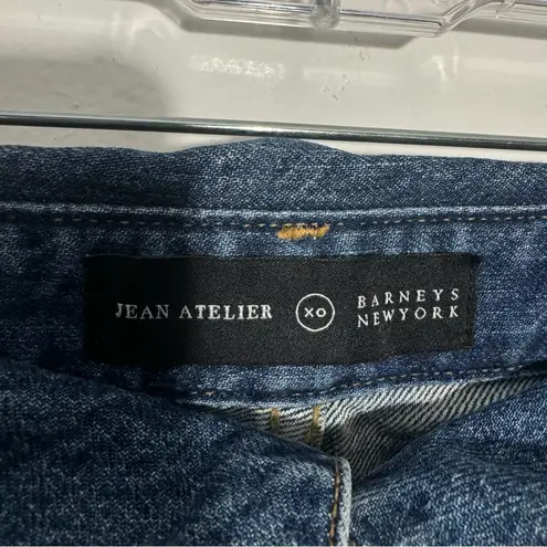 NWT Jean Atelier Flip Top High Rise Straight Jeans True Blue Size 28 Blue