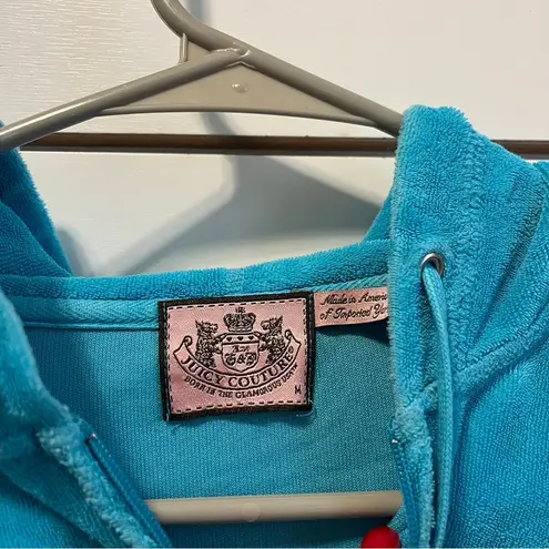 Juicy Couture  Y2K Velour Blue Zip Up