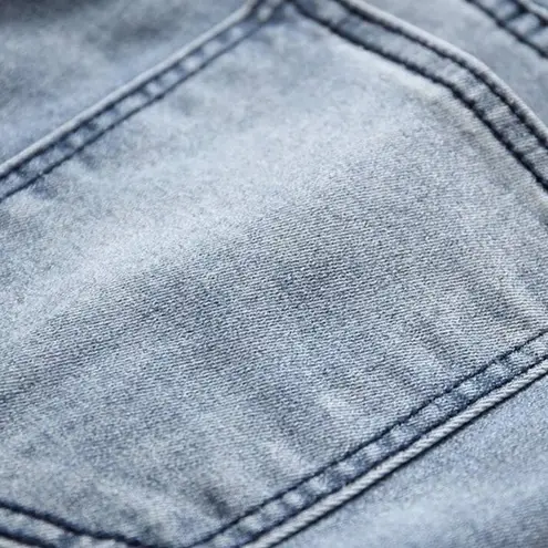 Manfinity Homme Men Cotton Distressed Skinny Leg Denim Overalls