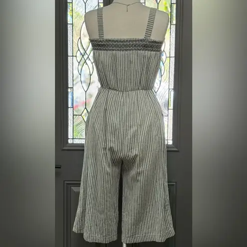 Universal Threads  Striped Wide-Leg Cropped Jumpsuit with Tie Waist thumbnail 4