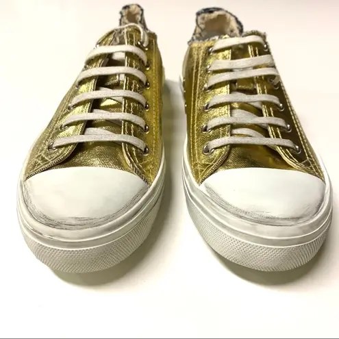 Saint Laurent Bedford Low top Distressed Sneakers