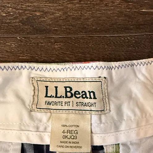 Vintage L.L. Bean Favorite Fit Madras Plaid Patchwork Straight Skirt Size 4 Pink