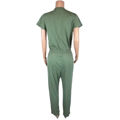 Candace Cameron Bure Sunkissed Regular Jumpsuit Olive Solid, 1X Green
