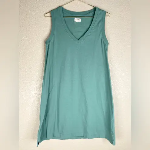 Pact Organic Softspun A-Line TankDress in blue spruce Medium EUC