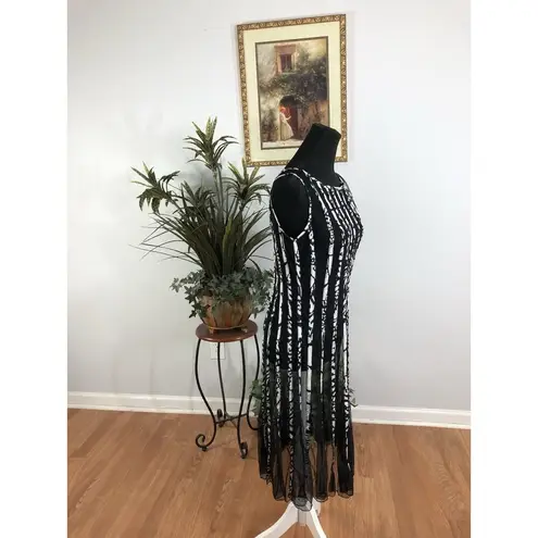 Sandra Darren A-Line Dress 6 Sleeveless Boho Vacation Swim Cover See through