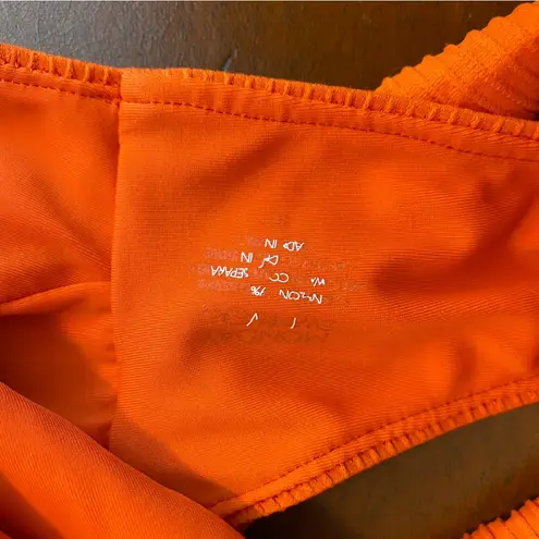 Monday Swimwear Bikini SET Santorini Top Red Rib & Riviera Bottom Retired HTF