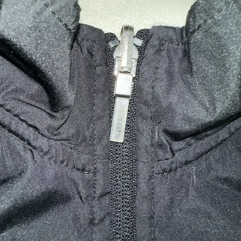 Black Fleece Lined Vest Full Zip Pockets Sleeveless Jacket Medium