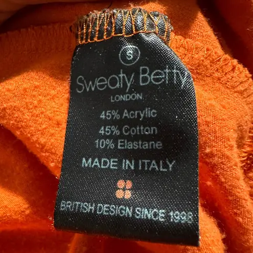 Sweaty Betty  Women’s Size Small Orange Long Sleeve Sweater