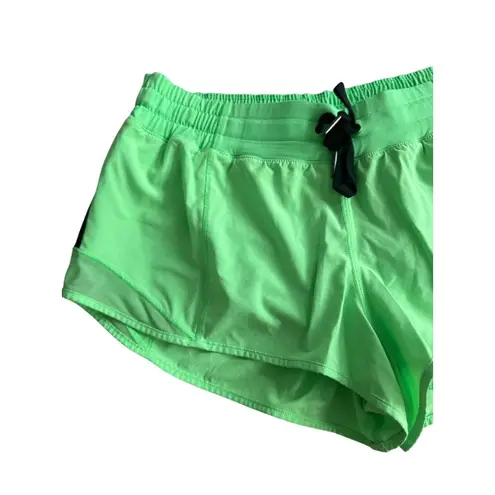 LULULEMON Neon Green Running Lined Workout Shorts Size 8