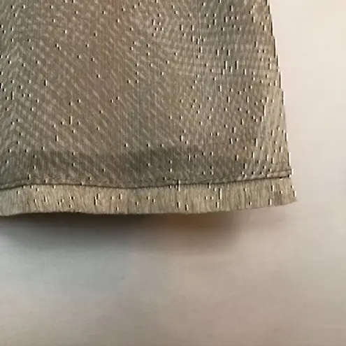 H by Halston NEW NWT H HALSTON Shell Eyelash Fringe Beige Tan Sleeveless Geometric Tank Top