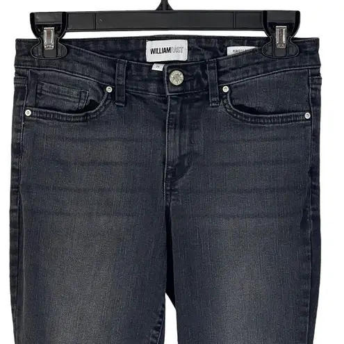 William Rast Juniors SZ 26 Perfect Skinny Jeans Whiskered Pocket Mid-Rise Frayed
