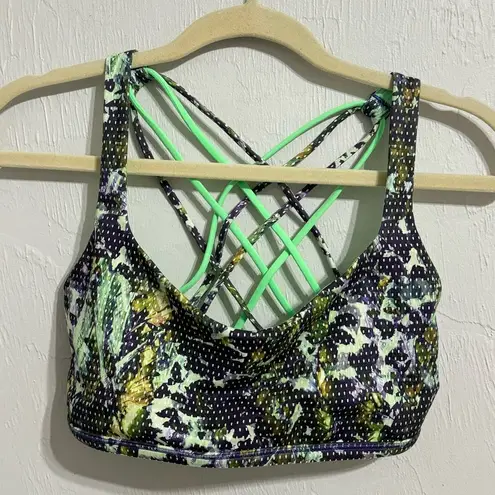 Lululemon  Free to Be Sports Bra Floral Print Size 10