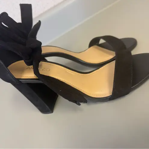 Arezzo Women's Size 7.5 Black Isabelli High Block Sandals elegant
