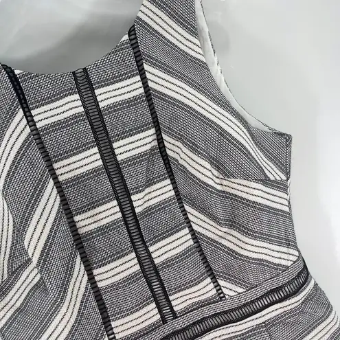 Adelyn Rae Lucille Romper Black White Sleeveless Size Medium New With Tags