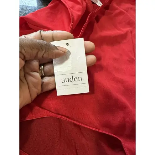 Women's Rhinestone Sheer Lingerie Bodysuit By Auden Red Size M Romantic NWT Size M