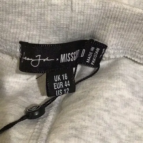 Missguided Misguided Women Sean John x Misguided ribbed leggings light gray Sz. 12 NWT
