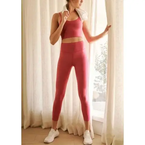 Free People New.  raspberry leggings. Small. Retails $109