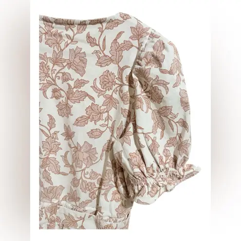 Skies Are Blue NWT on Wednesday we wear pink floral jumpsuit zip up tie waist M