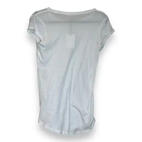 Barefoot Dreams BAREFOOT MC WOMEN'S LOOSE JERSEYCAP SLEEVE TEE WHITE SZ M