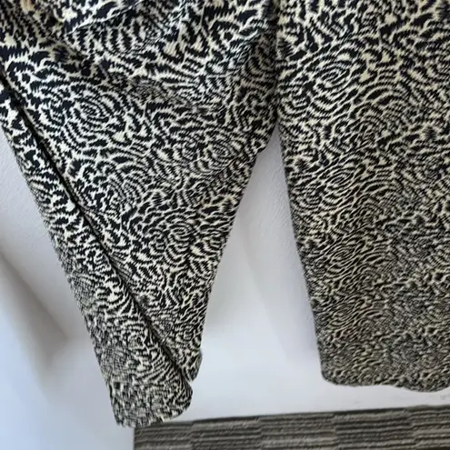 TopShop Love Jumpsuit Cropped with Shoulder Neutral Print US 12 Black