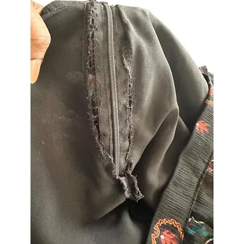 None VTG Pleated Sheer Fit & Flare Skirt Whimsigoth Fairy Grunge Floral Boho Cottage