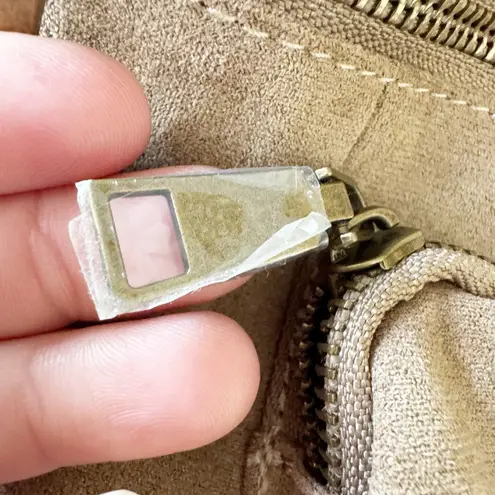 AHDORNED Crossbody Sling Bag Tan Faux Suede Belt Bag Fanny Pack NWOT Fall