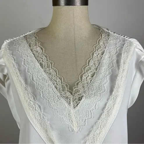 Maje Lushane Lace-Detail V-Neck Top