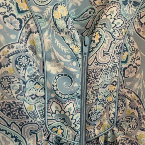 Miss Elaine Paisley Robe Blue Size 1X