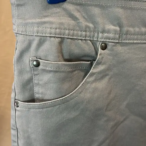 kim rogers pewter pull on straight gray pants size 18 S BNWT