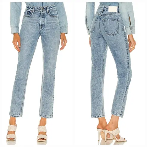 GRLFRND Karolina High Rise Straight Crop in Larchmont