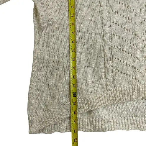 Deb 3X Cream Knit Hooded Pullover Sweater | Rare Vintage Plus Size 100% Acrylic