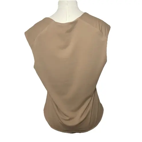 EXPRESS ‎ Body Contour Bodysuit XL Camel Tan Square Neck Sleeveless Top NWT Fall