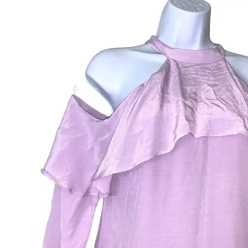 L'Academie by Revolve Blouse Cold Shoulder Purple