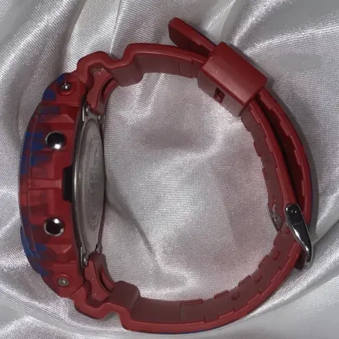 Casio Women's Red Floral Print G-Shock S Series Watch