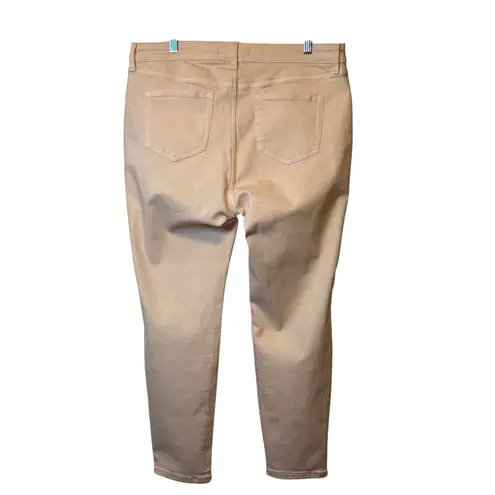 Amazon Essentials Womens Skinny Jeans Size 16 Short Peach Pink Denim Pants