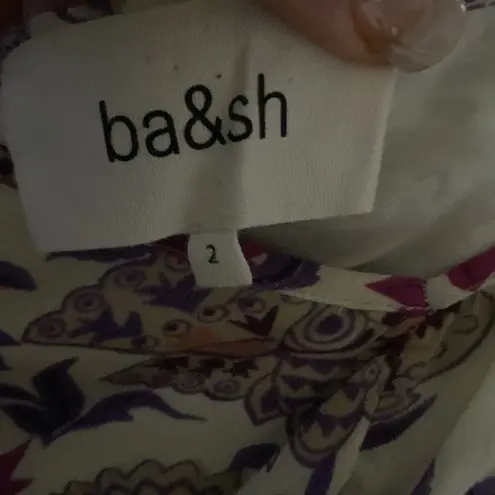 Ba&sh YSEE FLORAL MIDI DRESS FLUTTER CAP SLEEVE LAGOONLOOK GRANNYCORE VISCOSE