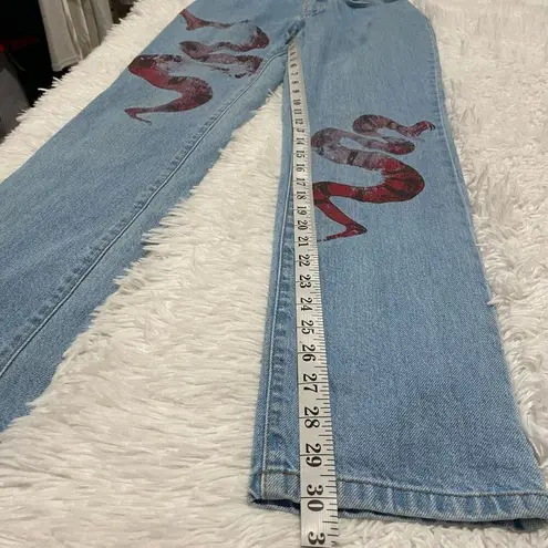 The Ragged Priest Reputation Snake Mom Jeans Size 26
