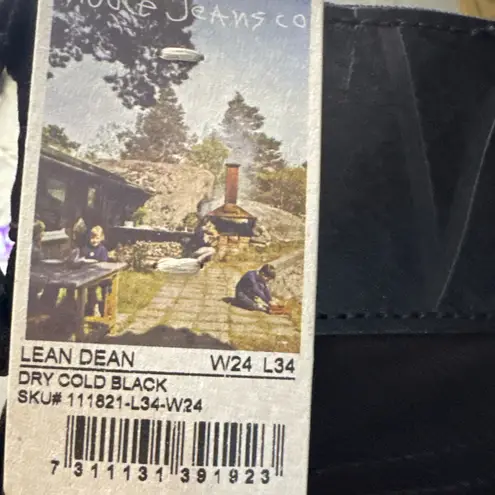 NWT Nudie Jeans Co. Lean Dean Skinny Fit Jeans – Dry Cold Black — 24x34 Size undefined