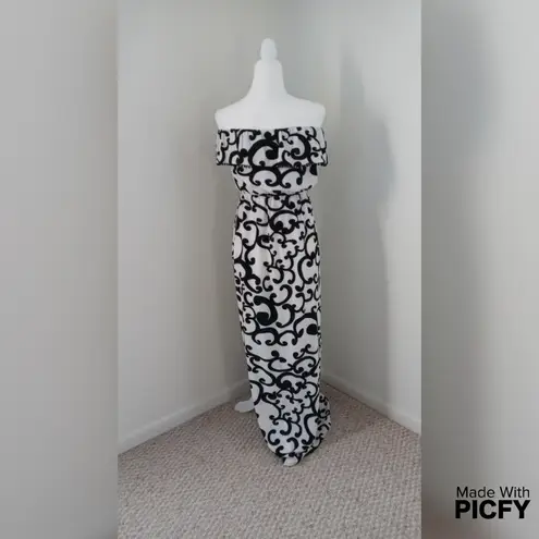 Jade Melody Tam Women Maxi Dress Size Small Black