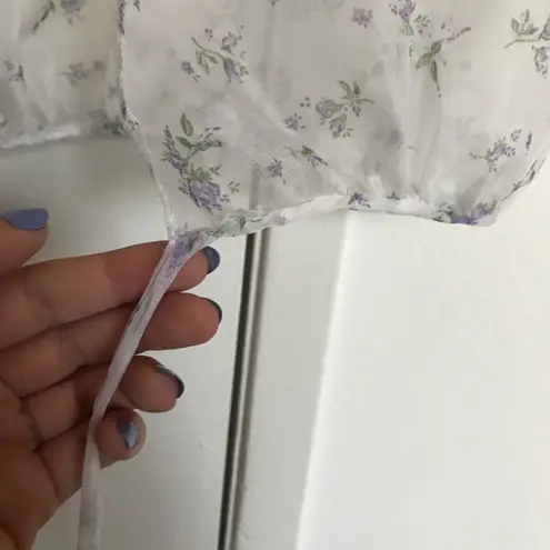 💟 Vintage Sheer Puff Sleeve Blouse 💟 Multi