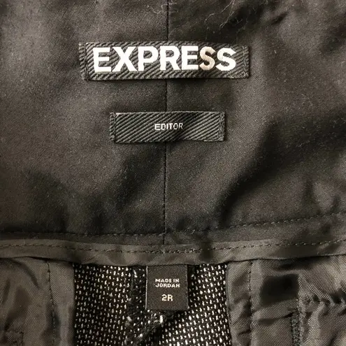 EXPRESS  Womens Dress Pants Editor Boot Cut Black 2